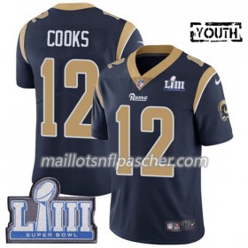 Maillot Los Angeles Rams Brandin Cooks 12 Nike Bleu 2019 Super Bowl LIII - Enfant